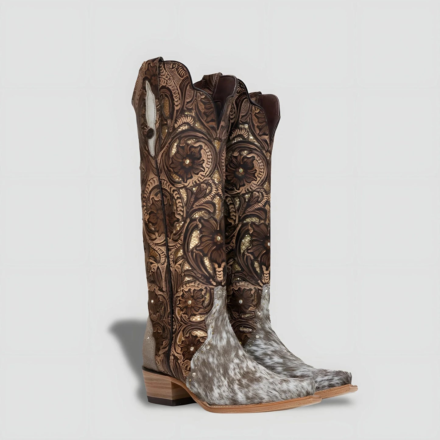 Elegant Genuine Cowhide Leather Boot for Women