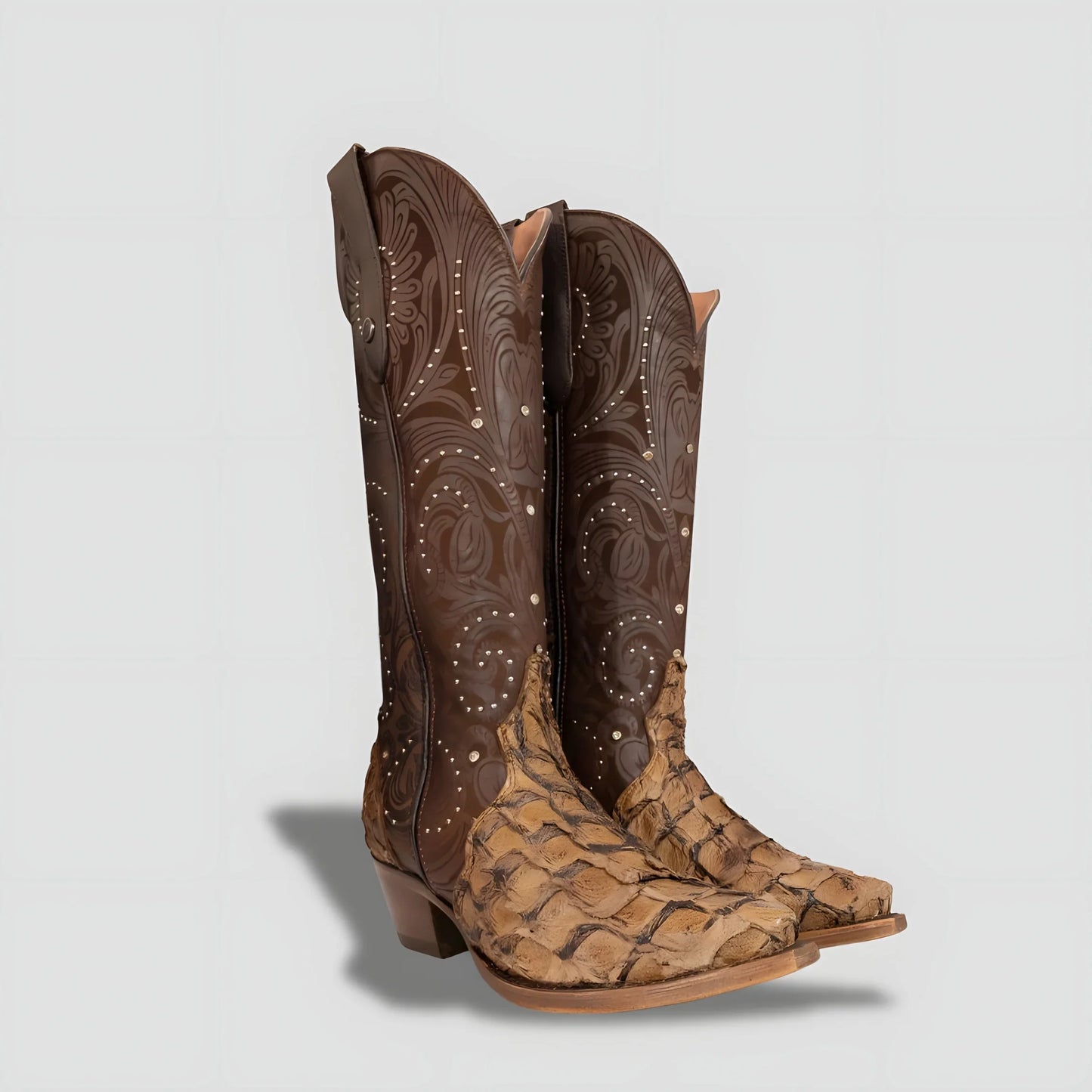 Elegant Genuine Fish Skin Boot for Women