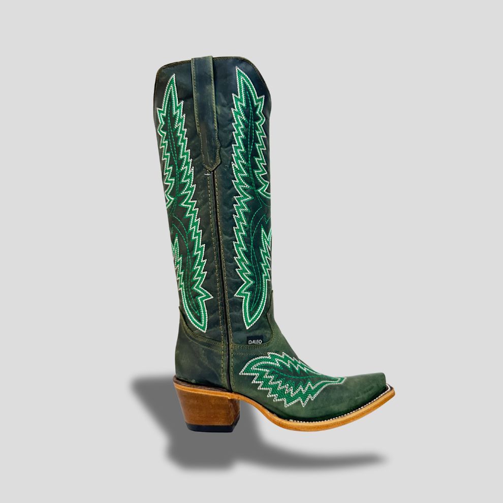 Bota Elegante De Piel Genuina Para Dama