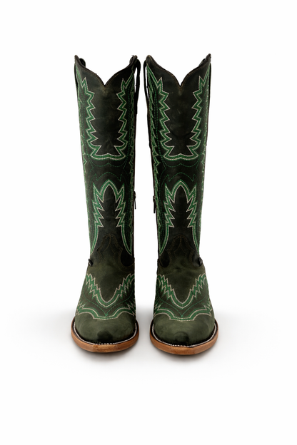 Bota Elegante De Piel Genuina Para Dama