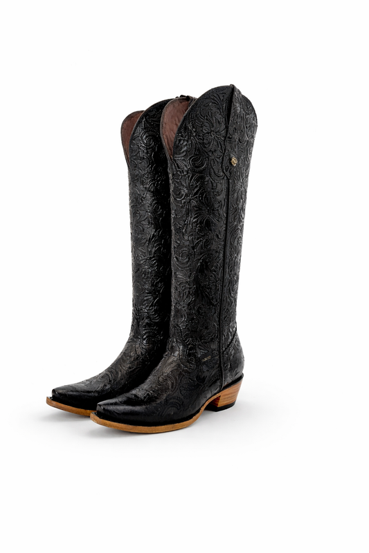 Bota Elegante De Piel Genuina Para Dama