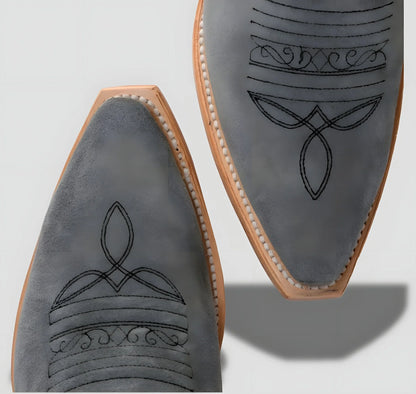 Bota Elegante En Piel Genuina Para Dama