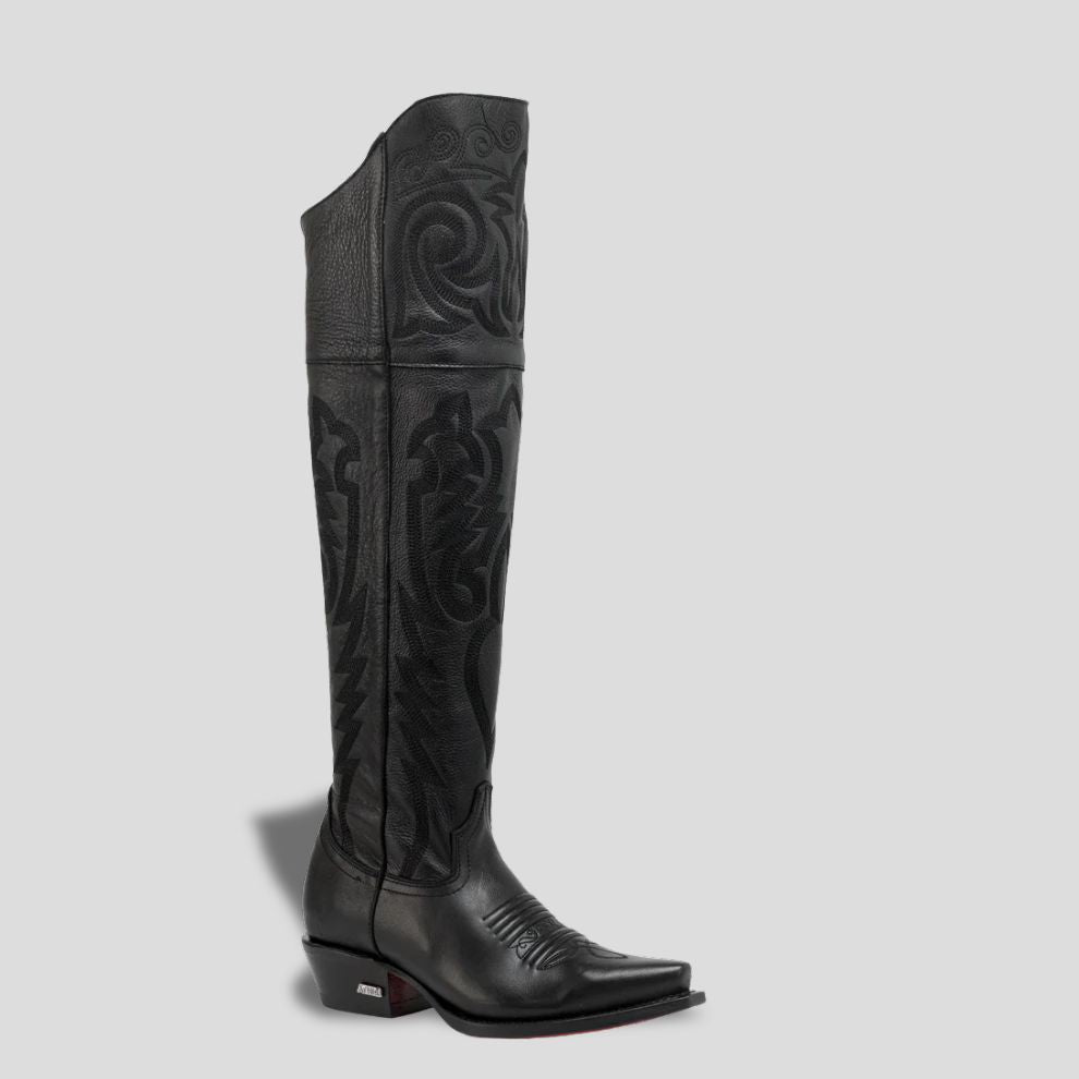 Bota Tradicional En Piel Genuina Para Dama