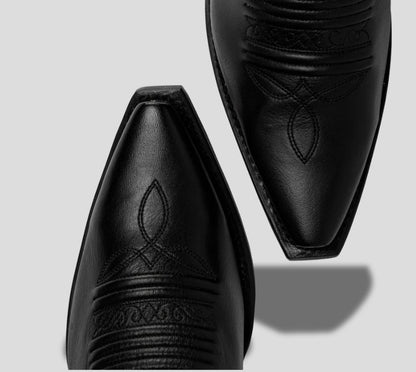 Bota Tradicional En Piel Genuina Para Dama