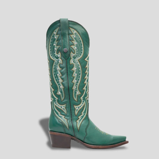 Bota Elegante De Piel Genuina Para Dama