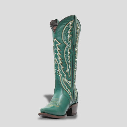 Bota Elegante De Piel Genuina Para Dama