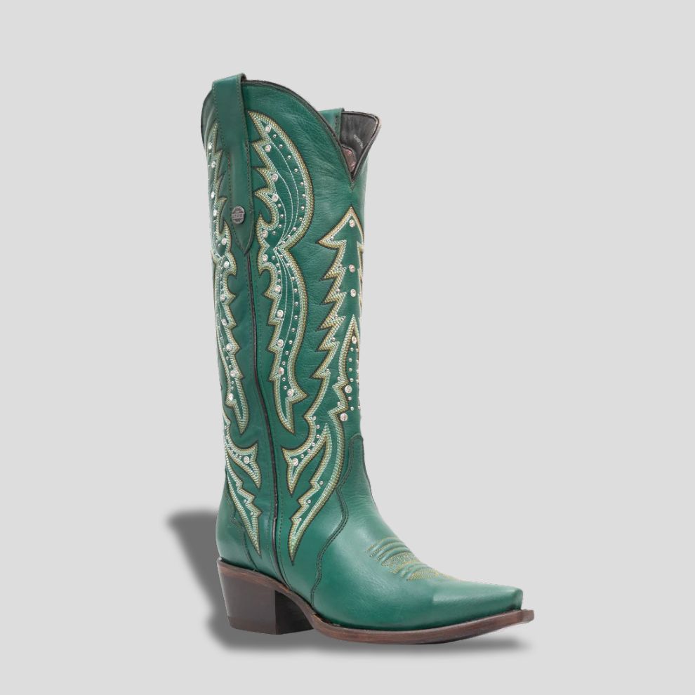 Bota Elegante De Piel Genuina Para Dama