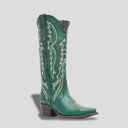 Bota Elegante De Piel Genuina Para Dama