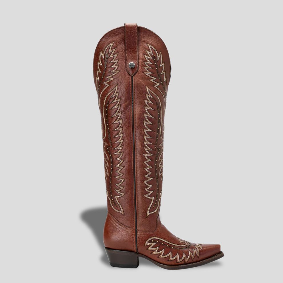 Bota Tradicional En Piel Genuina Para Dama