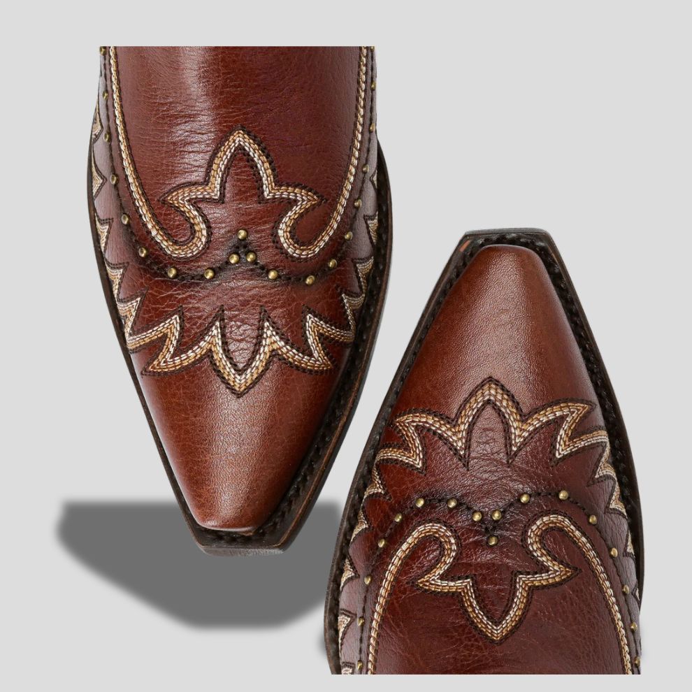 Bota Tradicional En Piel Genuina Para Dama