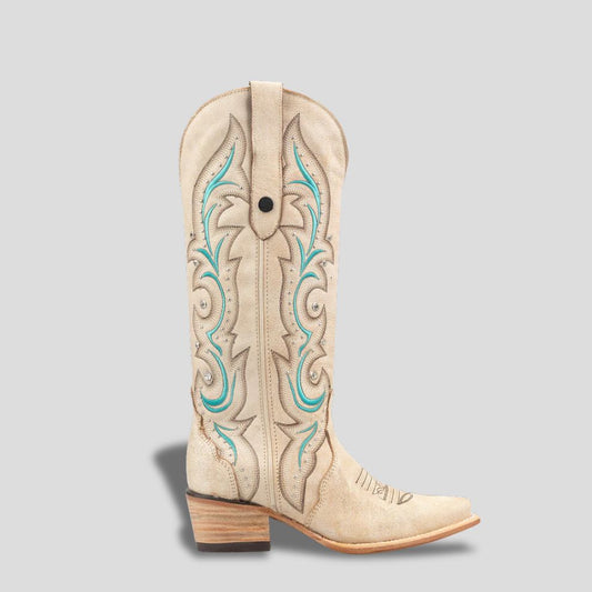 Bota Elegante De Piel Genuina Para Dama