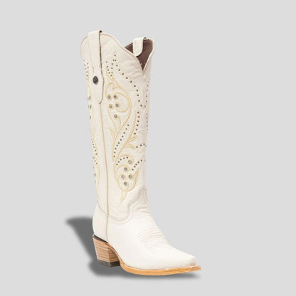 Bota Elegante De Piel Genuina Para Dama