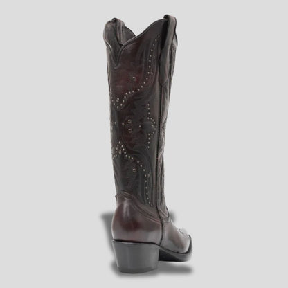 Bota Elegante De Piel Genuina Para Dama