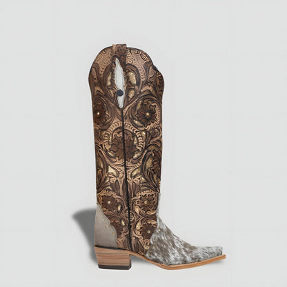 Elegant Genuine Cowhide Leather Boot for Women