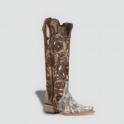 Elegant Genuine Cowhide Leather Boot for Women