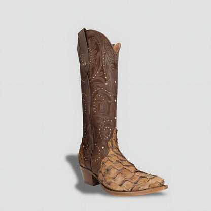 Elegant Genuine Fish Skin Boot for Women