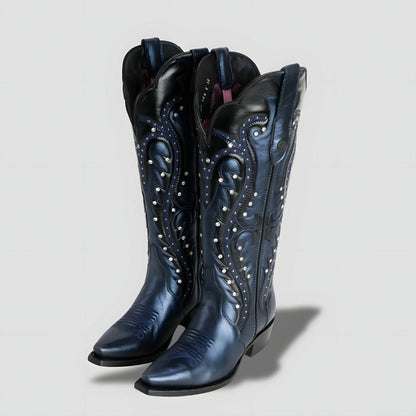 Bota Elegante En Piel Genuina Para Dama