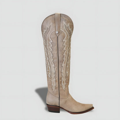 Bota Tradicional En Piel Genuina Para Dama