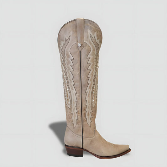 Bota Tradicional En Piel Genuina Para Dama