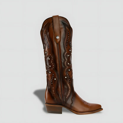 Elegant Genuine Goat Leather Boot for Women