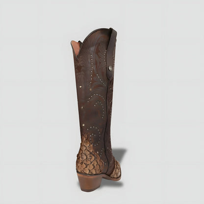 Elegant Genuine Fish Skin Boot for Women
