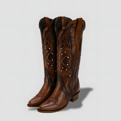 Elegant Genuine Goat Leather Boot for Women