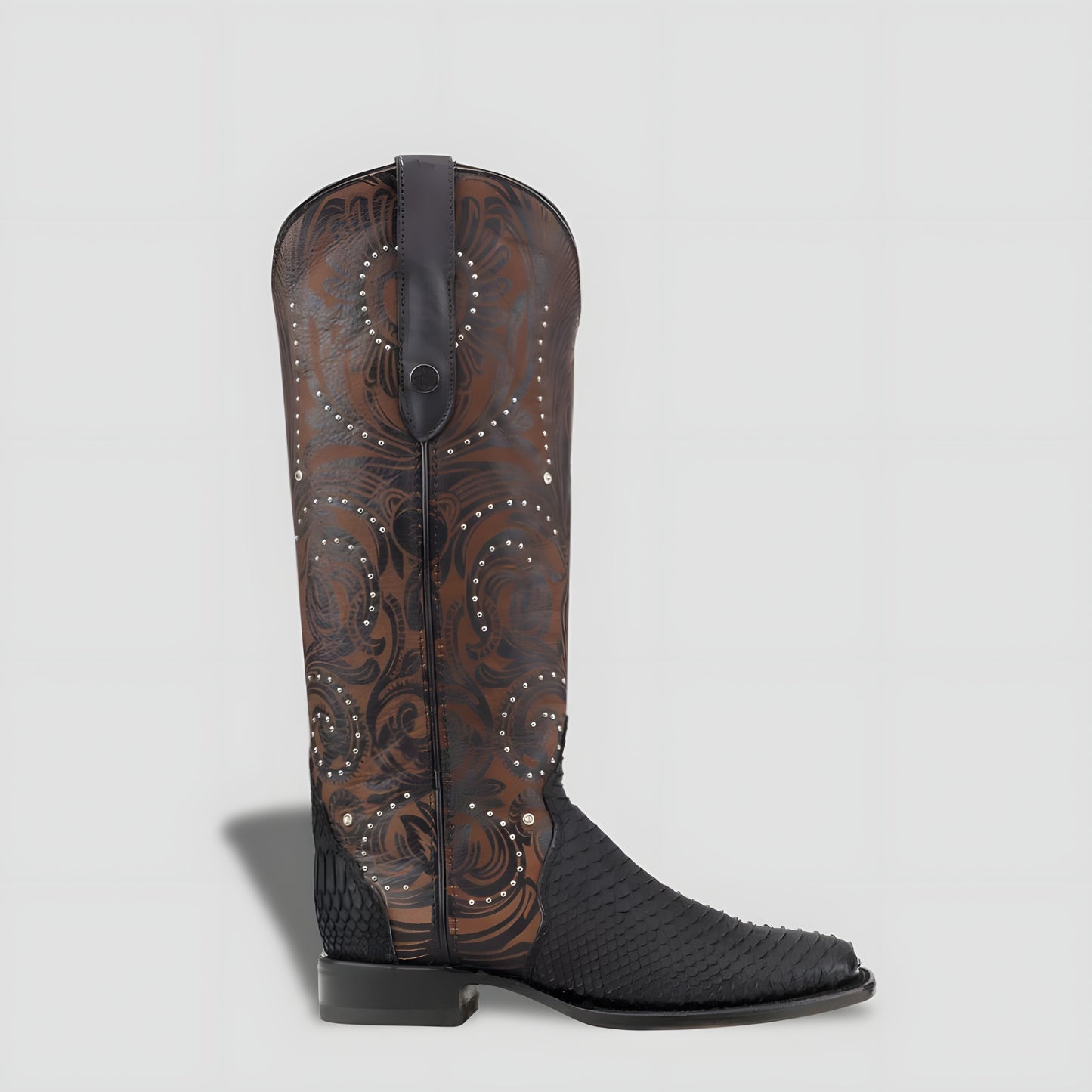 Elegant Genuine Python Leather Boot for Women