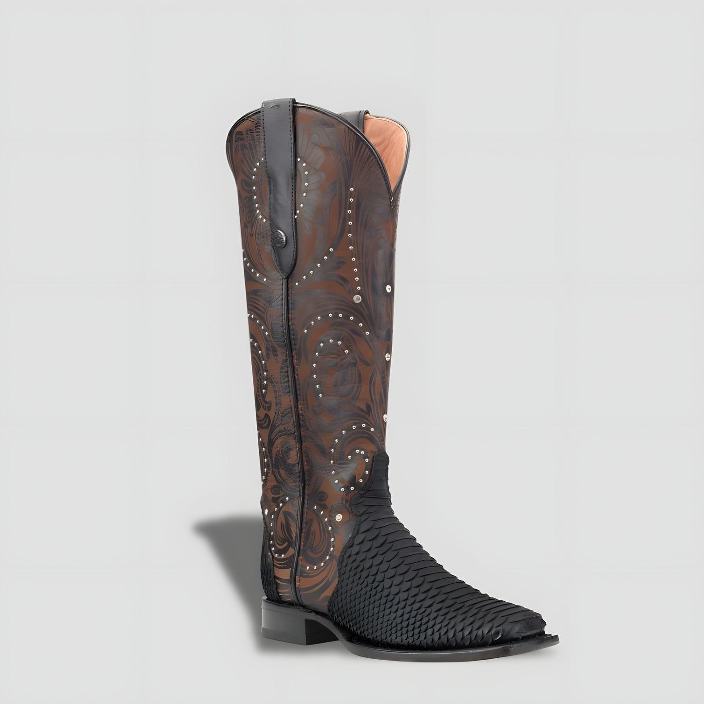 Elegant Genuine Python Leather Boot for Women