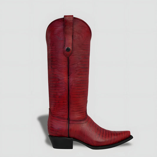 Bota Elegante De Piel Genuina Para Dama