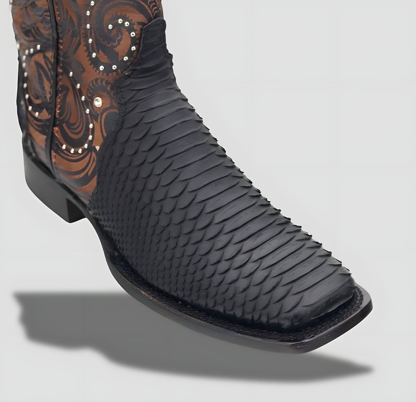 Elegant Genuine Python Leather Boot for Women