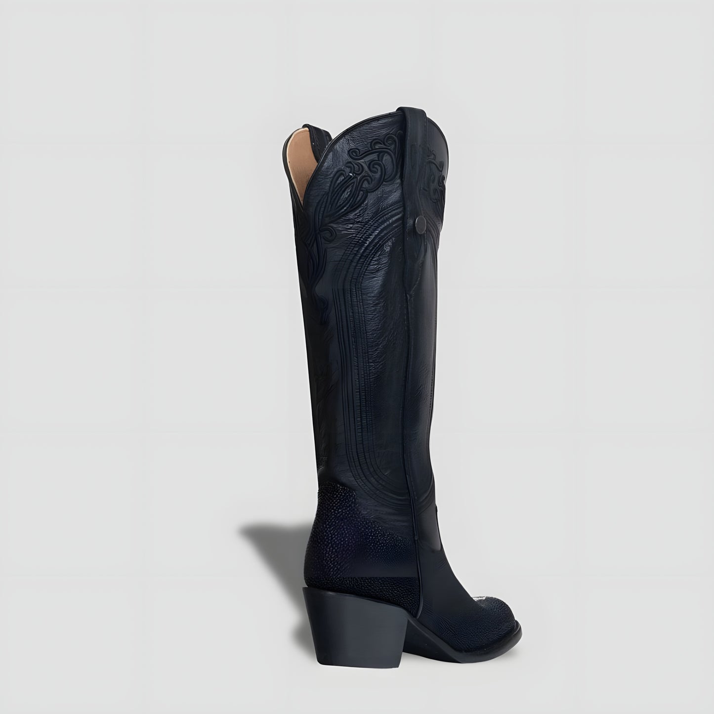 Elegant Genuine Stingray Leather Boot for Women