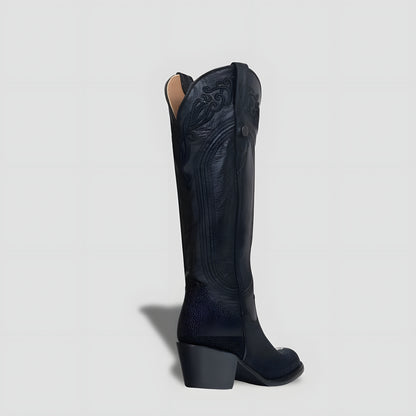 Elegant Genuine Stingray Leather Boot for Women