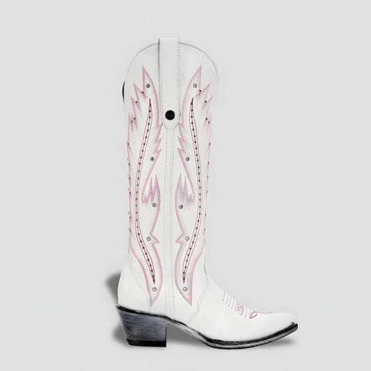 Bota Elegante De Piel Genuina Para Dama