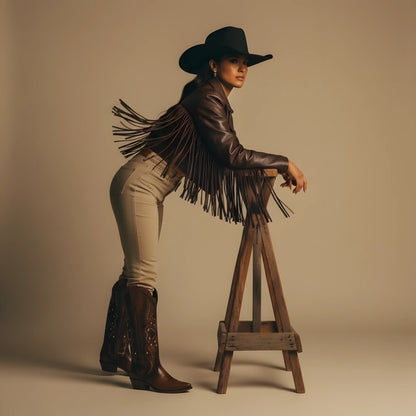 Elegant Genuine Goat Leather Boot for Women