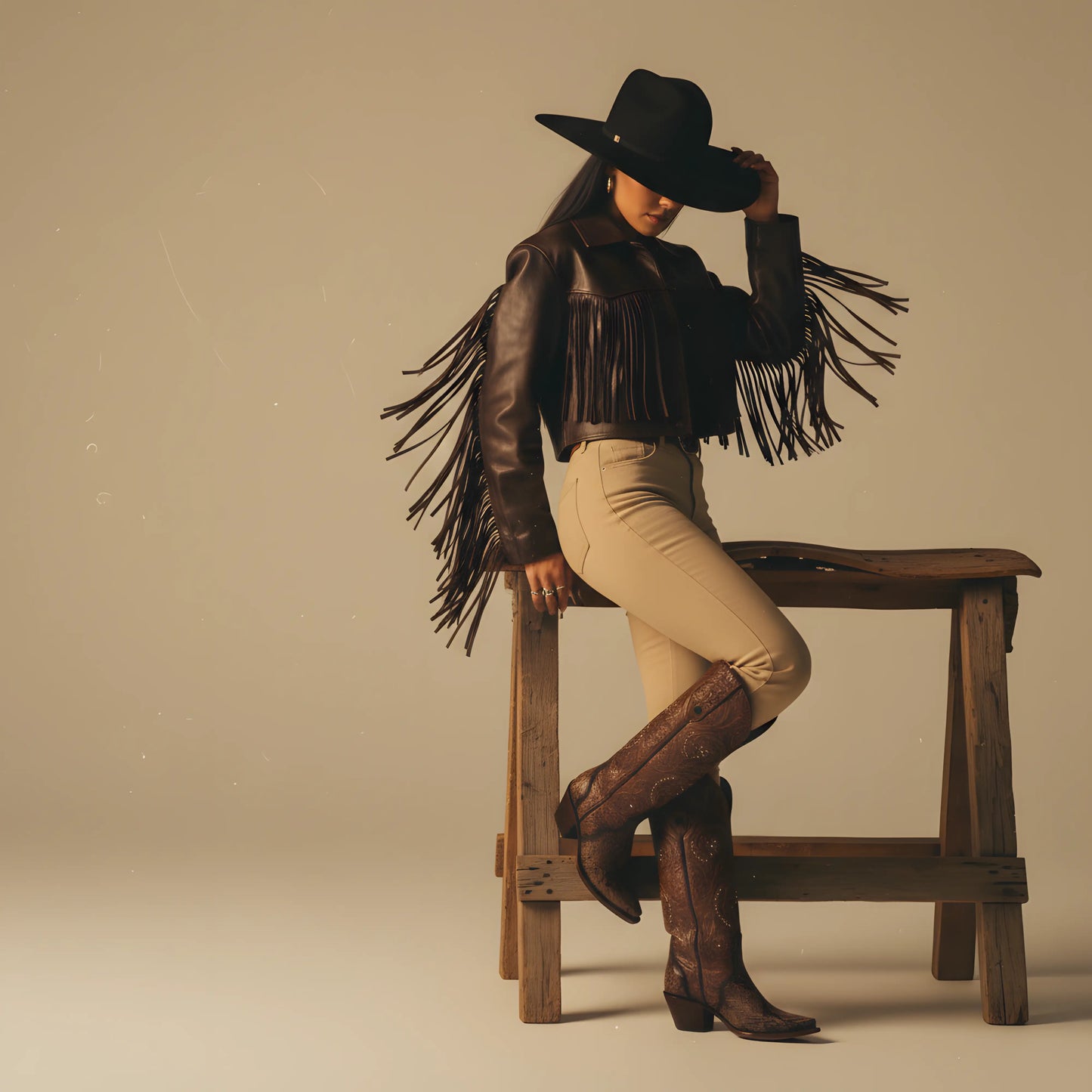 Elegant Genuine Python Leather Boot for Women